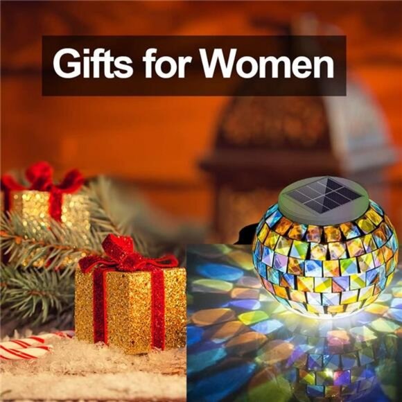 Color Changing Solar Powered Glass Ball Garden Lights - Picture 5 of 7